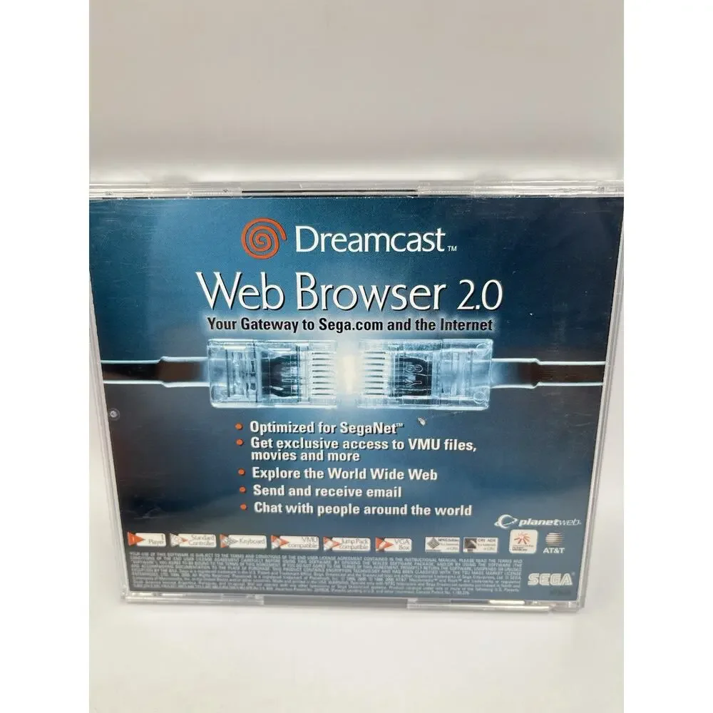 Web Browser 2.0 with SegaNet (Dreamcast) SEGA, AT&T